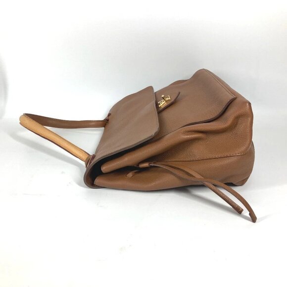 LOUIS VUITTON Rock Me MM Tote Bag Shoulder Flap Shoulder Bag Leather Brown - Picture 15 of 15